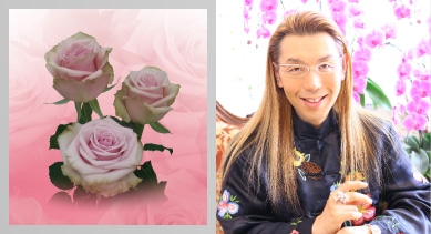 華道家 假屋崎省吾氏のバラ